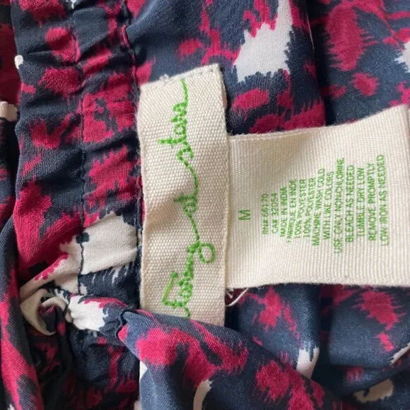 Funktional | Strapless Floral Dress | Navy/Pink Multi | Size M - Picture 3 of 3